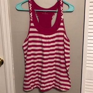 NWOT Striped Racer back Top